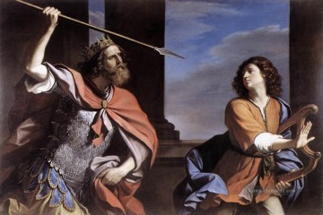 Guercino Werke - Saul Attac David Barock Guercino